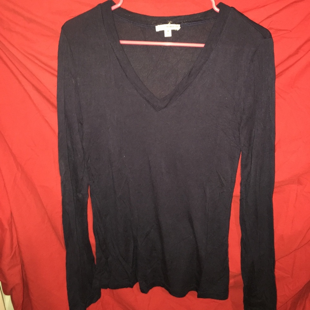 Dark blue v neck